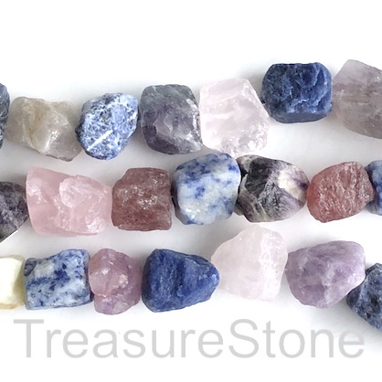 Bead, mixed sones, 18 to 25mm rough nugget. 15.5 inch, 21pcs