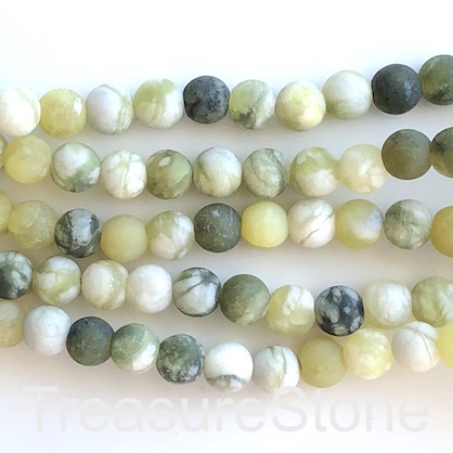 Bead, Russian jade, 8mm round matte. 15-inch. 48pcs. - Click Image to Close