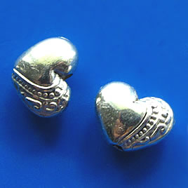 Bead cap, antiqued silver-finished, 12mm. Pkg of 10