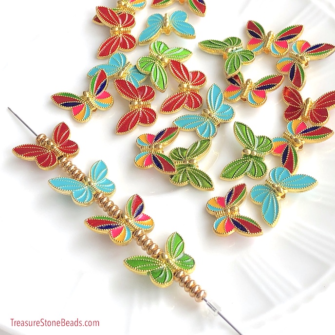Enamel Pewter Beads
