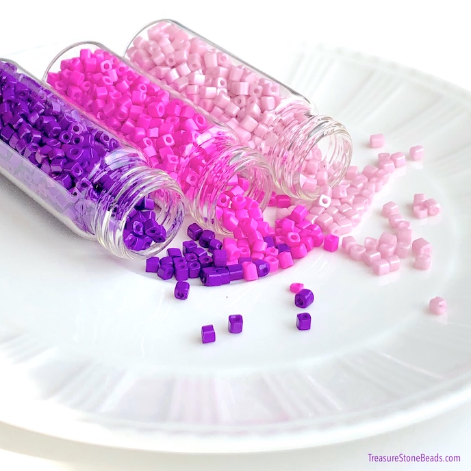 2.5mm Cube Seed Beads