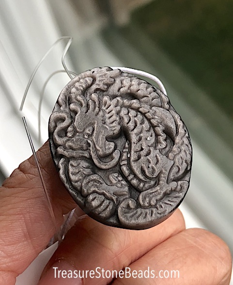 Obsidian charm, pendant