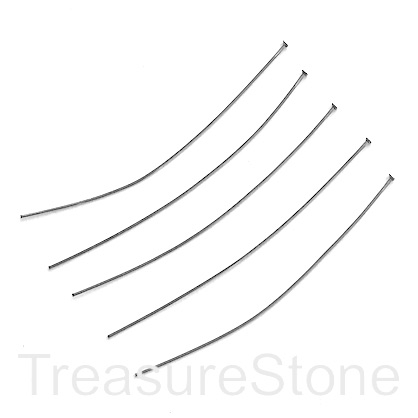 Head Pins,Stainless Steel,70mm long, 0.7mm thick, 21 gauge. 20pc
