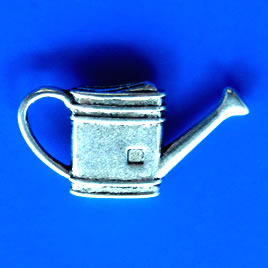 Pendant/charm, silver-finished,14x27mm water bucket. Pkg of 8