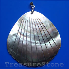 Pendant, shell, 60mm shell. Sold individually.