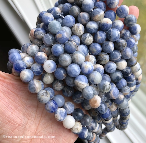 Clearance: Bead, sodalite, 10mm round. 14.5, 36pcs